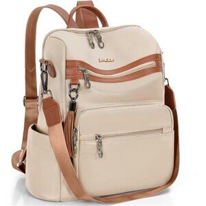 Leather Backpack Purse for Women - Fashion Designer Ladies Backpack - Work